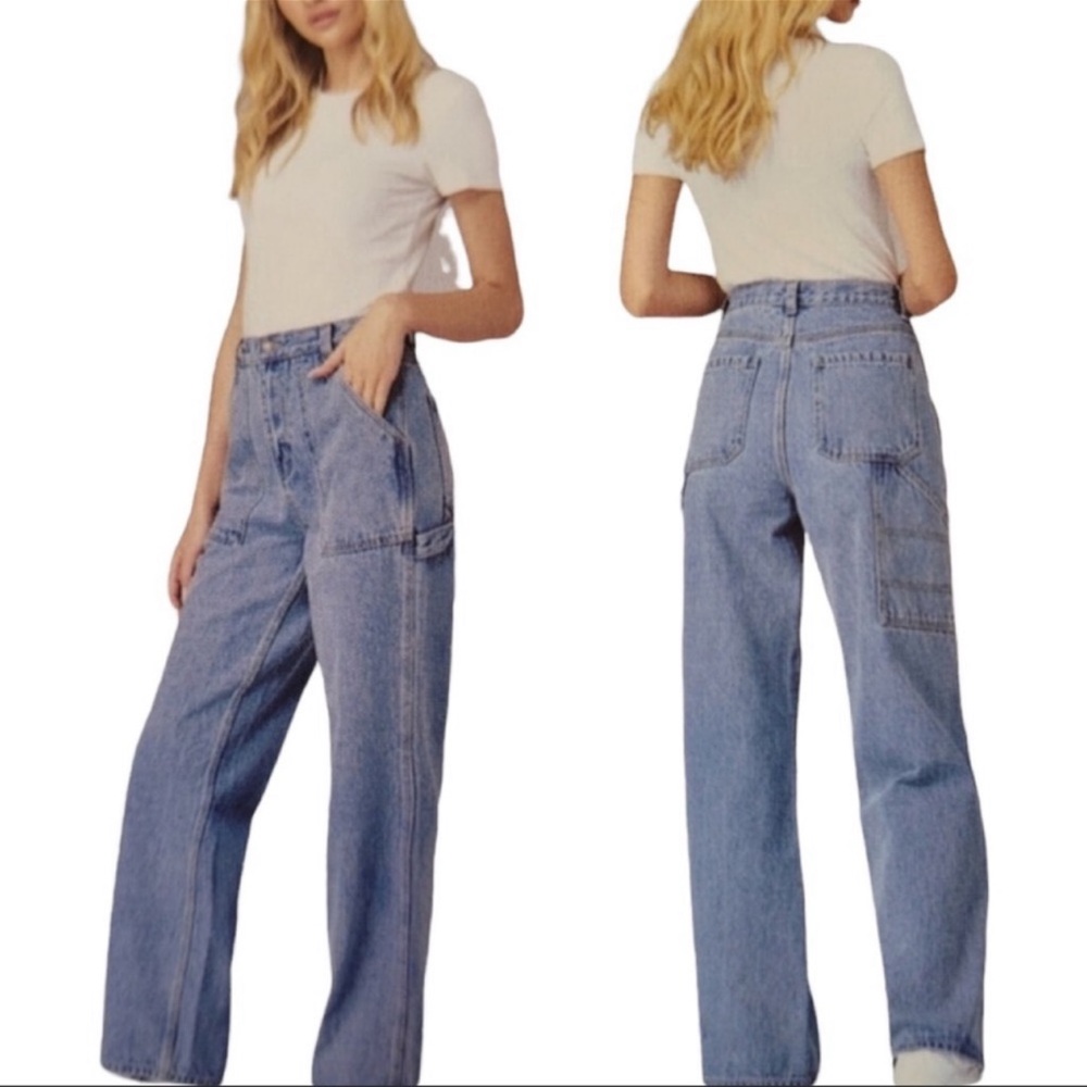 New Simple Society Super High Rise Carpenter Jeans
